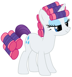 Size: 4630x5000 | Tagged: safe, artist:kooner-cz, imported from derpibooru, rarity, pony, look before you sleep, absurd resolution, hair curlers, simple background, solo, transparent background, vector