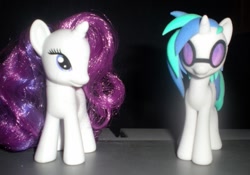 Size: 789x552 | Tagged: safe, artist:hashbro, imported from derpibooru, dj pon-3, rarity, vinyl scratch, pony, unicorn, 3d, 3d print, irl, photo