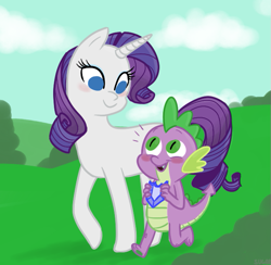 Size: 647x631 | Tagged: safe, artist:sugarkills, imported from derpibooru, rarity, spike, female, male, shipping, sparity, straight