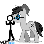 Size: 150x150 | Tagged: safe, artist:yunguy1, imported from derpibooru, oc, oc only, animated, glasses, stick figure