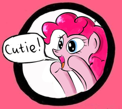 Size: 604x540 | Tagged: artist needed, safe, imported from derpibooru, pinkie pie, pony, cutie, female, solo