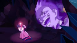 Size: 1280x720 | Tagged: safe, edit, edited screencap, imported from derpibooru, screencap, twilight sparkle, pony, unicorn, a canterlot wedding, cave, cave meme, cilan, crystal caverns, exploitable meme, meme, pokémon, unicorn twilight