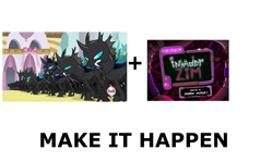 Size: 1337x796 | Tagged: safe, imported from derpibooru, changeling, exploitable meme, invader zim, make it happen, meta