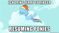 Size: 400x225 | Tagged: safe, imported from derpibooru, rainbow dash, jerry springer, meme