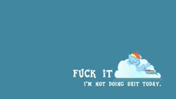 Size: 1366x768 | Tagged: safe, imported from derpibooru, rainbow dash, cloud, meme, wallpaper