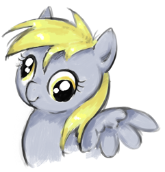 Size: 524x543 | Tagged: safe, artist:emizu, imported from derpibooru, derpy hooves, pegasus, pony, female, mare, solo