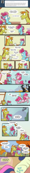 Size: 700x3985 | Tagged: safe, artist:egophiliac, imported from derpibooru, bon bon, carrot cake, cup cake, pinkie pie, sweetie drops, earth pony, pony, slice of pony life, balloon, carrot cup, clothes, comic, female, heart, i must go, male, mare, nickname, pinkie being pinkie, shipping, stallion, straight, woonoggles