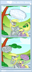 Size: 532x1182 | Tagged: safe, artist:accursedknight, imported from derpibooru, derpy hooves, dinky hooves, pegasus, pony, comic, female, mare