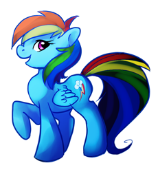 Size: 592x644 | Tagged: safe, artist:imalou, imported from derpibooru, rainbow dash, pony, female, solo