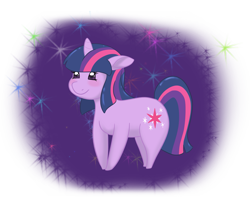 Size: 2165x1808 | Tagged: safe, artist:fluffikitten, imported from derpibooru, twilight sparkle, pony, unicorn, female, mare, simple background, smiling, solo, sparkles, transparent background