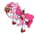 Size: 1275x1257 | Tagged: safe, artist:zanezandell, imported from derpibooru, pinkie pie, earth pony, pony, 1950s, 50's fashion, 50s, female, hilarious in hindsight, roller skates, simple background, solo, transparent background, waitress