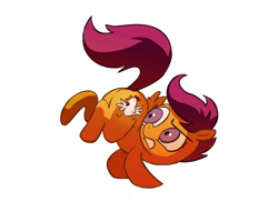 Size: 600x480 | Tagged: safe, artist:the-kei, imported from derpibooru, scootaloo, pony, alternate cutie mark, cutie mark, female, scootachicken, simple background, solo, transparent background