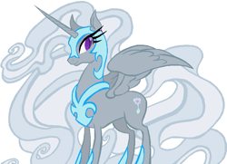 Size: 703x509 | Tagged: safe, imported from derpibooru, nightmare moon, silver spoon, recolor