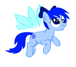 Size: 721x641 | Tagged: safe, artist:farionelle, imported from derpibooru, cirno, ponified, touhou, ⑨