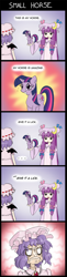 Size: 562x2303 | Tagged: safe, artist:melancholy, imported from derpibooru, twilight sparkle, amazing horse, comic, crossover, dialogue, faic, patchouli knowledge, remilia scarlet, touhou, twichouli