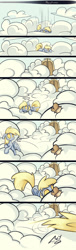 Size: 800x2646 | Tagged: dead source, safe, artist:skygracer, imported from derpibooru, derpy hooves, pegasus, pony, cloud, cloudy, comic, cute, female, gate, heaven, ice age, ice age 2: the meltdown, implied death, mare, muffin, muffin heaven