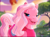 Size: 640x473 | Tagged: safe, imported from derpibooru, screencap, pinkie pie, pinkie pie (g3), pony, bedroom eyes, commercial, cute, female, g3, g3 diapinkes, g3betes, lidded eyes, mare, open mouth, rainbow, tree