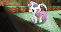 Size: 1366x716 | Tagged: safe, artist:jarwall, imported from derpibooru, sweetie belle, minecraft