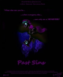 Size: 777x952 | Tagged: safe, artist:foxofwar, imported from derpibooru, oc, oc only, oc:nyx, fanfic:past sins, movie poster, nightmare nyx