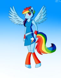 Size: 994x1280 | Tagged: safe, artist:willa, imported from derpibooru, rainbow dash, anthro