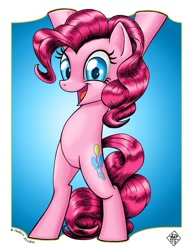 Size: 893x1155 | Tagged: safe, artist:razia, imported from derpibooru, pinkie pie, earth pony, pony, female, solo