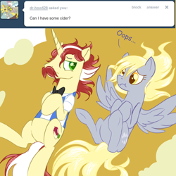 Size: 500x500 | Tagged: safe, imported from derpibooru, derpy hooves, flam, pegasus, pony, ask flam, female, mare