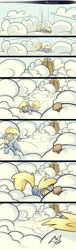 Size: 800x2646 | Tagged: safe, artist:skygracer, imported from derpibooru, derpy hooves, pegasus, pony, cloud, cloudy, comic, female, gate, heaven, implied death, mare, muffin