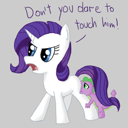 Size: 1024x1024 | Tagged: safe, artist:doodlesuovick, imported from derpibooru, rarity, spike, filly