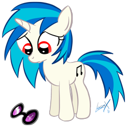 Size: 1300x1300 | Tagged: safe, artist:loomx, imported from derpibooru, dj pon-3, vinyl scratch, pony, broken, female, sad, simple background, solo, sunglasses, transparent background