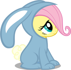 Size: 883x874 | Tagged: safe, imported from derpibooru, fluttershy, bunny costume, bunnyshy, clothes, filly