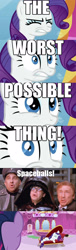 Size: 1068x3500 | Tagged: safe, imported from derpibooru, rarity, twilight sparkle, pony, unicorn, colonel sandurz, dark helmet, fainting couch, female, impact font, mare, marshmelodrama, mel brooks, meme, president skroob, rick moranis, spaceballs the tag, the worst possible thing