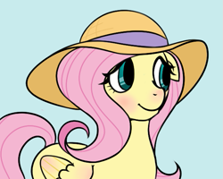 Size: 601x480 | Tagged: safe, artist:cooljapan, imported from derpibooru, fluttershy, hat