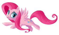 Size: 500x300 | Tagged: safe, artist:reuniclus, imported from derpibooru, fluttershy, pinkie pie, pegasus, pony, female, recolor, simple background, solo, white background