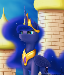 Size: 1100x1283 | Tagged: safe, artist:sonicrainboom93, imported from derpibooru, princess luna, pony, accessory swap, female, regalia, solo