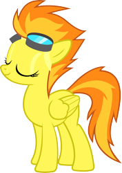 Size: 2950x4169 | Tagged: safe, artist:baumkuchenpony, imported from derpibooru, spitfire, pegasus, pony, .svg available, eyes closed, female, goggles, mare, show accurate, simple background, transparent background, vector