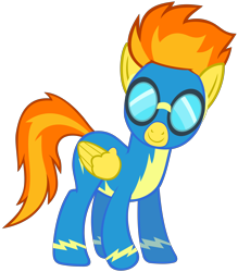 Size: 4430x5063 | Tagged: safe, artist:baumkuchenpony, imported from derpibooru, spitfire, pegasus, pony, hurricane fluttershy, .svg available, absurd resolution, clothes, goggles, show accurate, simple background, transparent background, uniform, vector, wonderbolts, wonderbolts uniform