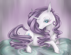 Size: 900x700 | Tagged: safe, artist:dead-groupie, imported from derpibooru, rarity, pony, female, prone, solo