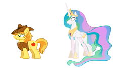 Size: 919x534 | Tagged: safe, imported from derpibooru, braeburn, princess celestia, princess molestia