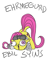 Size: 695x900 | Tagged: safe, imported from derpibooru, fluttershy, ask-dr-adorable, dr adorable, ermahgerd