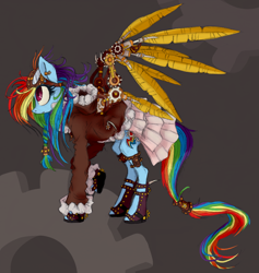 Size: 900x950 | Tagged: safe, artist:xenon, imported from derpibooru, rainbow dash, pony, female, solo, steampunk