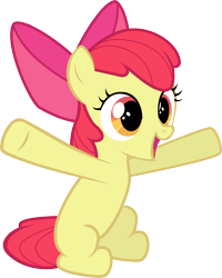 Size: 6000x7504 | Tagged: safe, artist:tamalesyatole, imported from derpibooru, apple bloom, earth pony, pony, absurd resolution, female, filly, hugs needed, simple background, transparent background, vector