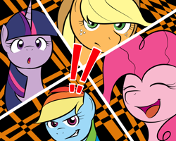 Size: 1000x800 | Tagged: safe, artist:kloudmutt, imported from derpibooru, applejack, pinkie pie, rainbow dash, twilight sparkle, parody, persona, persona 4