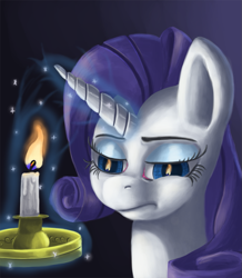 Size: 871x1000 | Tagged: safe, artist:raedrob, deleted from derpibooru, imported from derpibooru, rarity, candle