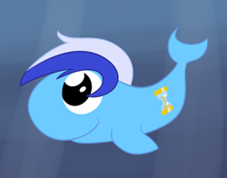 Size: 750x589 | Tagged: safe, artist:hip-indeed, imported from derpibooru, minuette, whale, underwater