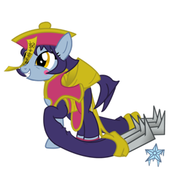 Size: 900x900 | Tagged: safe, artist:shiver-star, imported from derpibooru, darkstalkers, hsien-ko, jiangshi, lei-lei, ponified