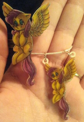 Size: 325x471 | Tagged: safe, imported from derpibooru, fluttershy, craft, necklace, photo, ring