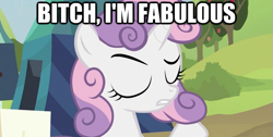 Size: 625x315 | Tagged: safe, imported from derpibooru, sweetie belle, caption, image macro, vulgar