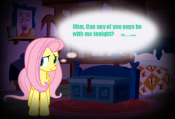 Size: 1041x708 | Tagged: safe, imported from derpibooru, fluttershy, meme, night, random, scared