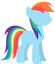 Size: 1880x2200 | Tagged: safe, artist:daggetwithadagger, imported from derpibooru, rainbow dash, minimalist, simple background, transparent background, vector