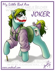 Size: 600x776 | Tagged: safe, artist:amelie-ami-chan, imported from derpibooru, batman, the joker